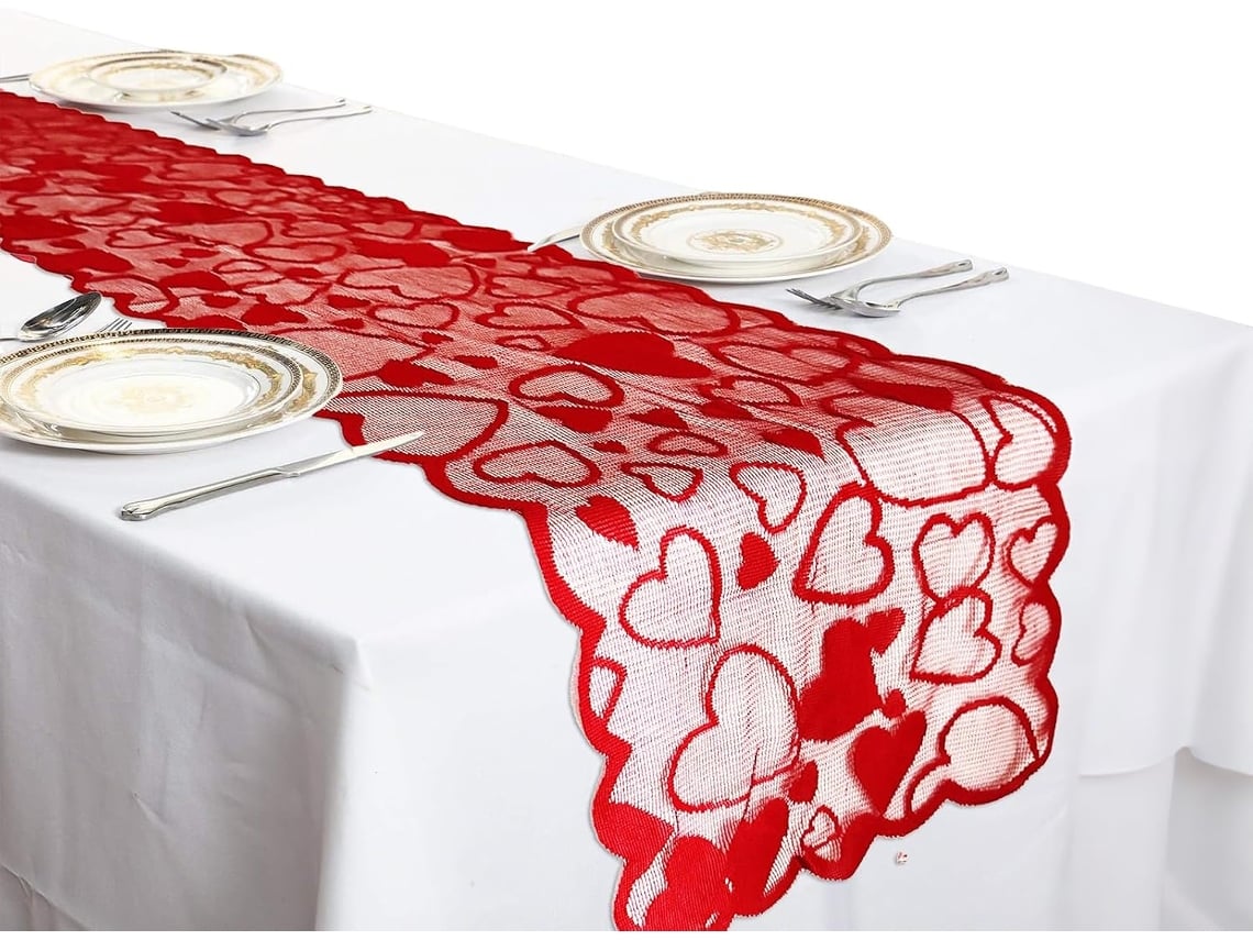 Caminho De Mesa Para O Dia Dos Namorados - Decoração De Interiores |