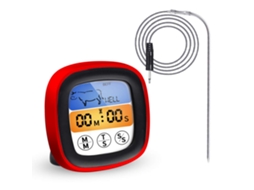 Termômetro de Grelha À Prova D'água com Sonda, Timer e Tela Sensível Ao Toque, para Uso em Alimentos Carnes. AQUAFORGE