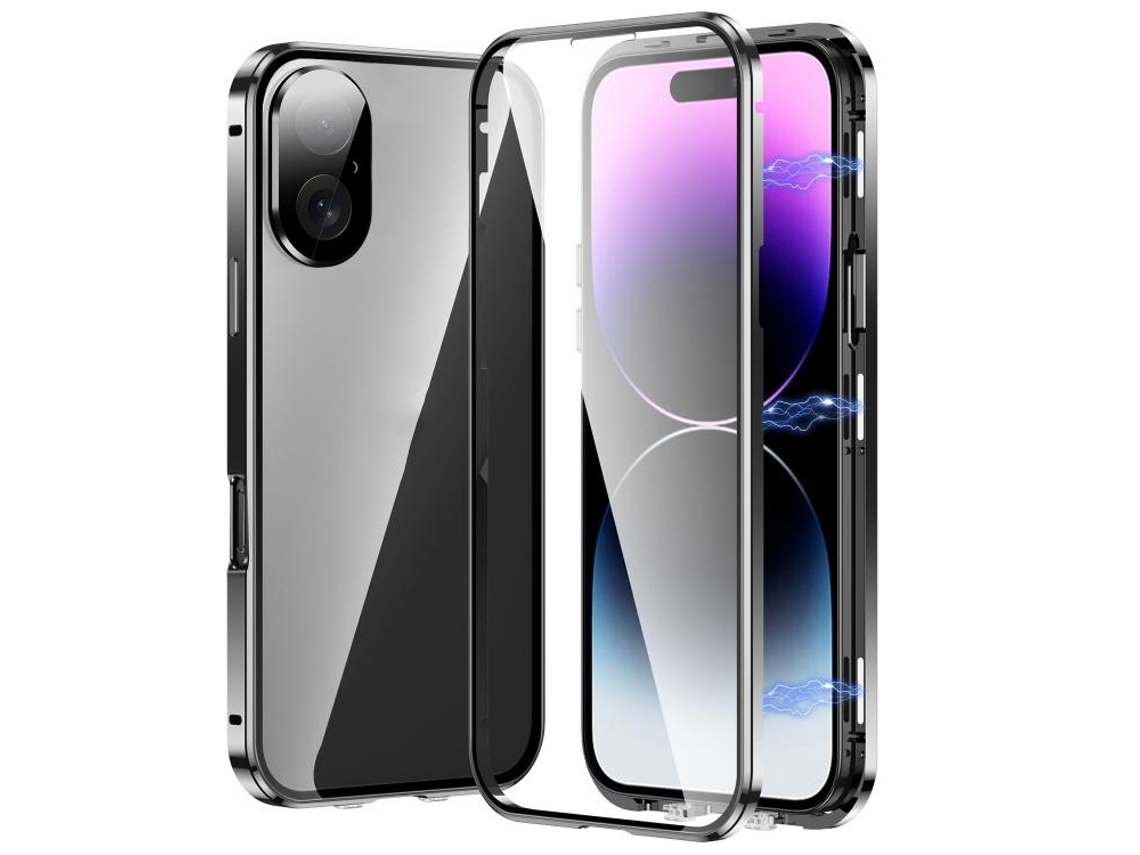 Capa De Vidro Temperado Hd Para Iphone 17 - Fecho Magnético Duplo