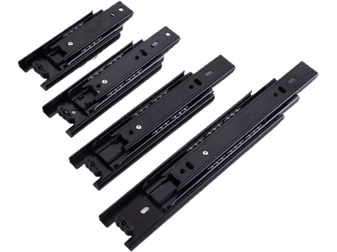 Conjunto De 4 Mini Corrediças Curtas Para Gavetas, Com Extensão Total, Em Aço 5 Polegadas, Para Armários E Móveis De