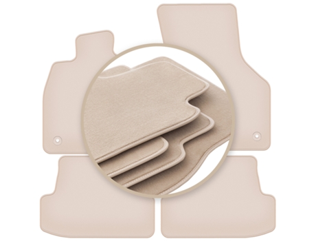 Tapetes Bege Premium Para: Audi A3 8v Hatchback de 5 Portas, Cabrio 2012-