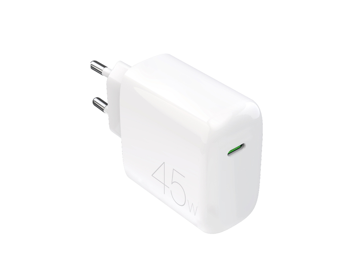 Ładowarka Sieciowa Kompaktowa Usb c 45w Biała PURO