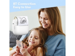 Impressora Térmica Portátil Mini Sem Tinta com Bt 203dpi para Foto Rótulo Nota Diy Presente Ios Android