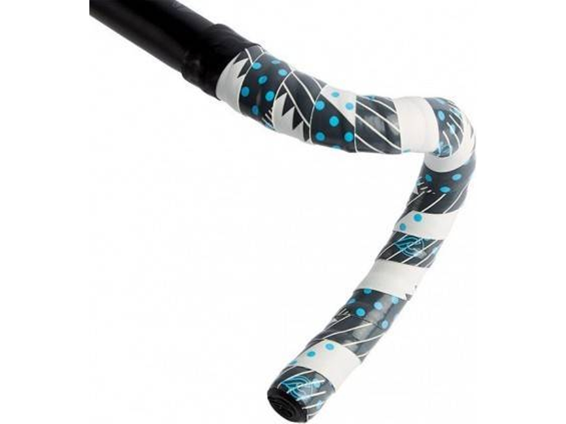 Fita de Guiador CINELLI Tape Volee Fantasy Ribbon and End Plugs  (Branco)
