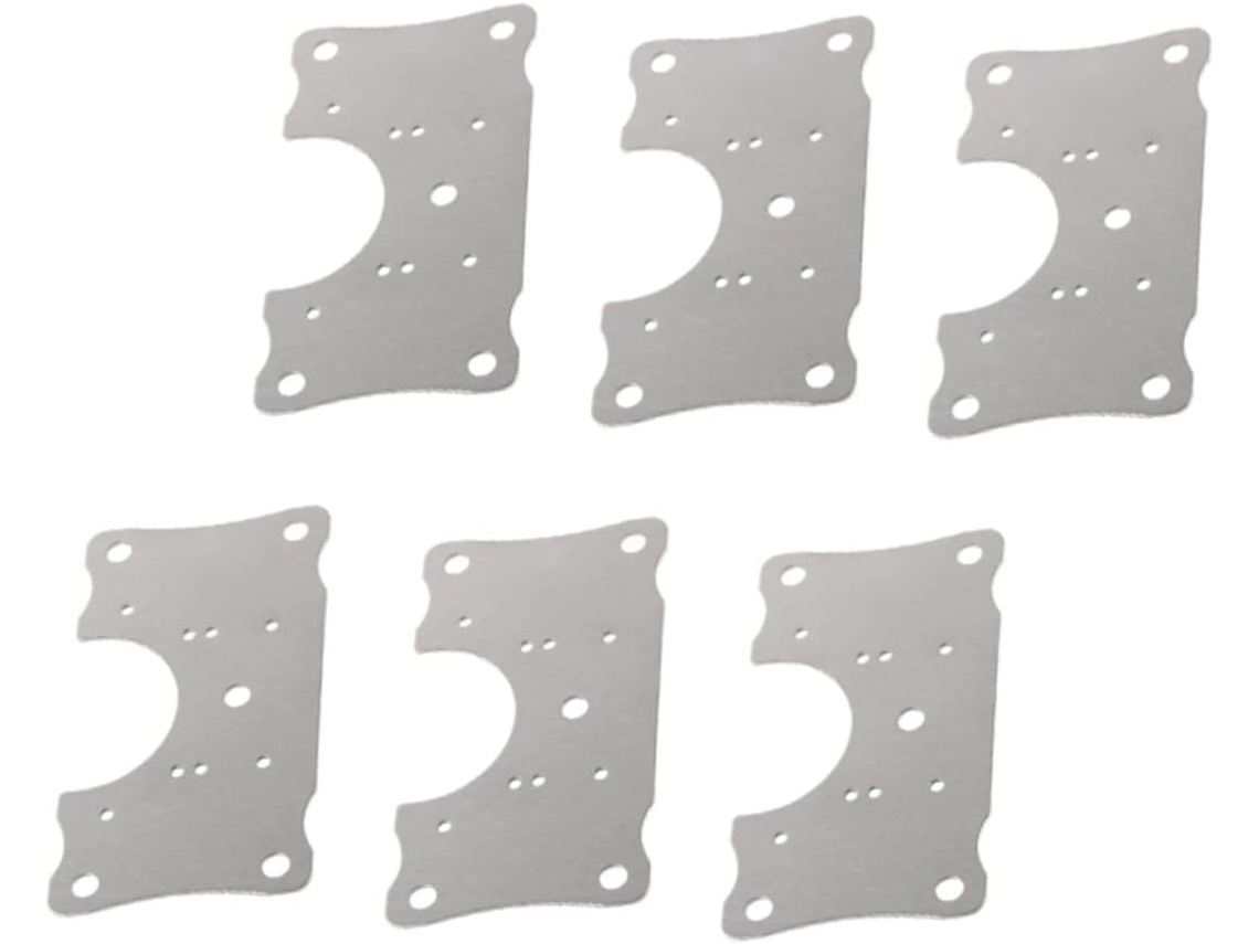 Placas De Reparo Em Aço Suportes À Conjunto 6 Peças Para Portas