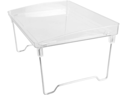 Organizador De Mesa Dobrável Em Plástico Com Bordas Elevadas Para Armazenamento, Ideal Para Escritórios E Salas De Estar
