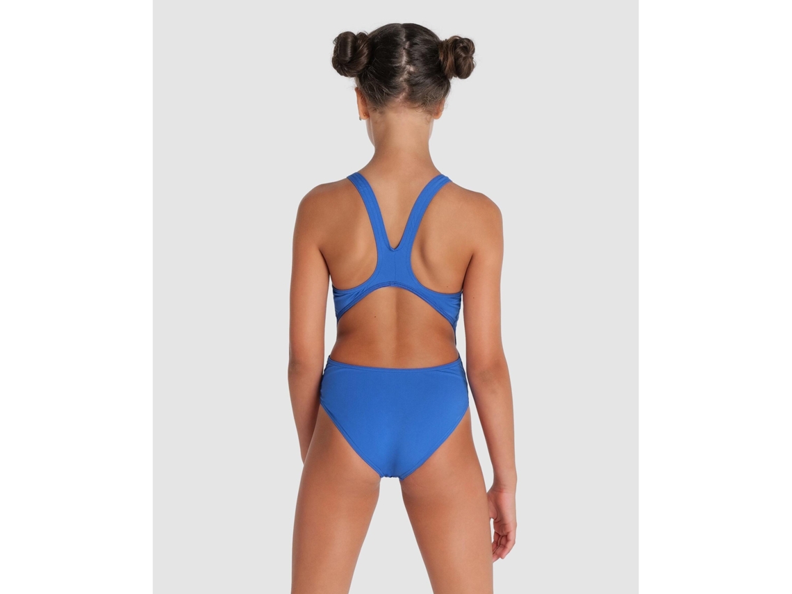 Fato de Banho de Menina para Natação ARENA Peça Team Tech Azul (6/7 anos)