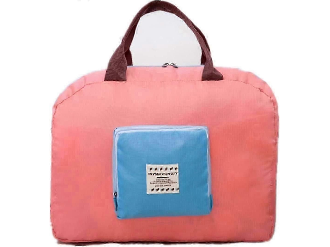 1 Bolsa de Viagem Dobrável para Voo, Leve, para Bagagem, Bolsa Tote, Impermeável, para Armazenamento GOKOCO (rosa)