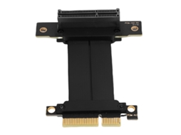 Cabo De Extensão De Placa De Vídeo Gen 4 Gpu Pcie 4.0 X4 Riser Cable 8gb/s 90 Graus 10cm
