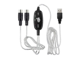 Lurelia Cabo USB Midi Din 5 Pinos, Interface para Teclados, Pianos e Sintetizadores, PC e Computador