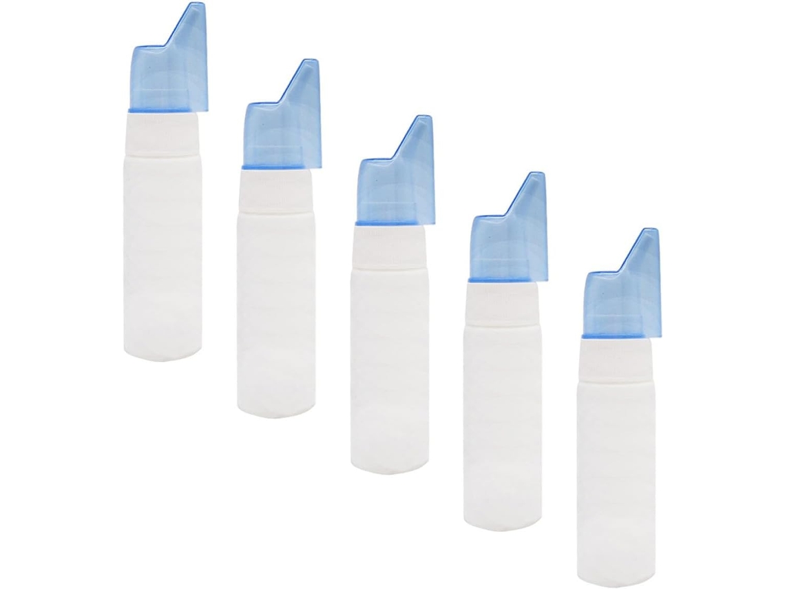 Conjunto De 5 Frascos De Spray Nasal Em Abs, Leves E Inodoros