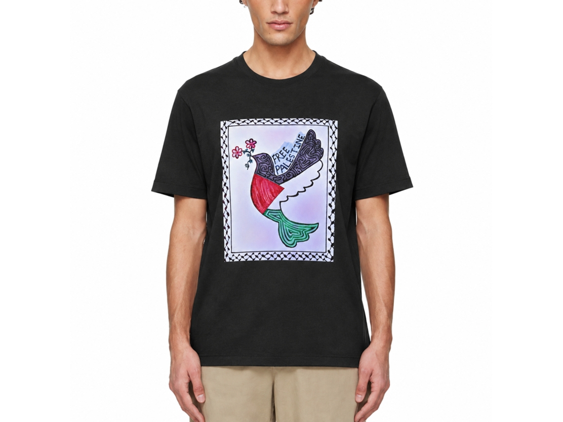 Camiseta Rockinstone "Todos os Lucros para a Palestina - Liberdade para a Palestina" - Estilo de Designer Exclusivo