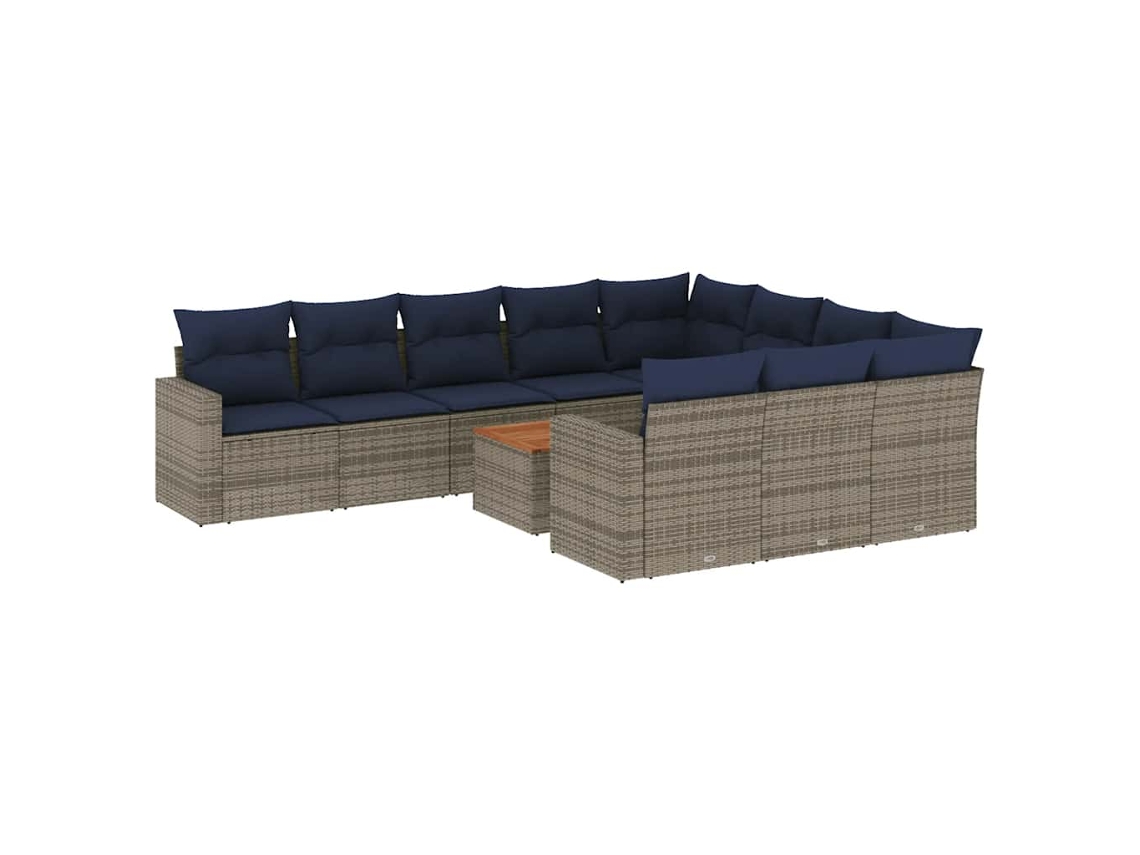Garden Sofa Set, Garden Sofa Sets Vidaxl Cinzeto Rattan / Vime (n/a)