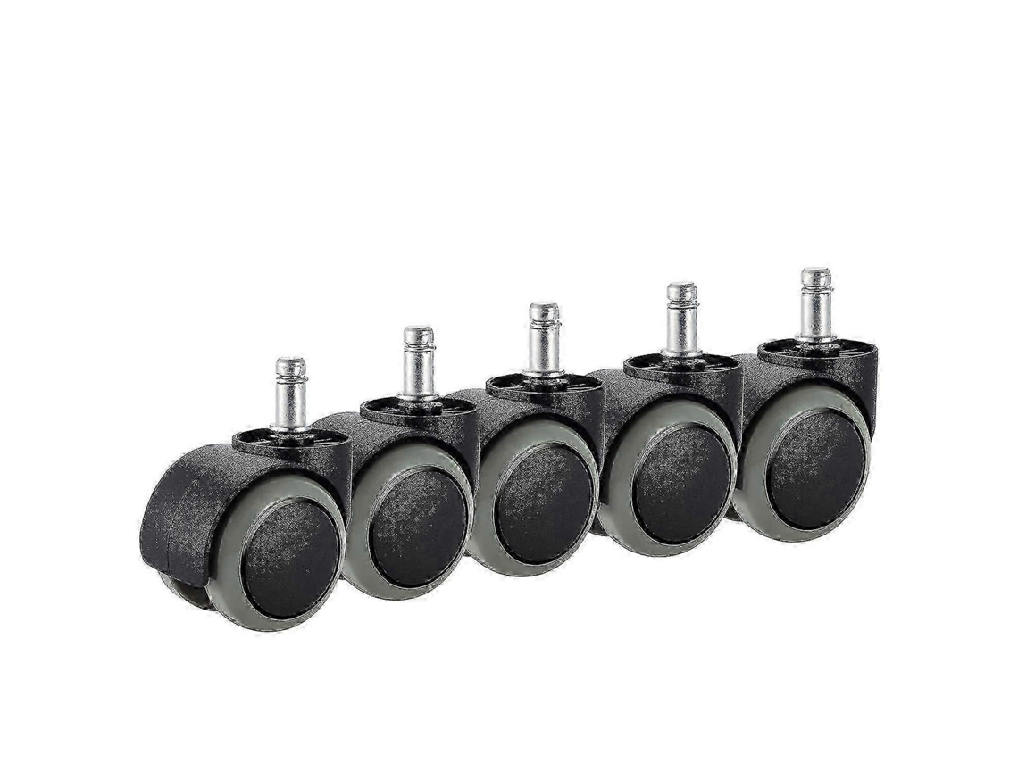 Lurelia Rodízios Para Cadeira De Escritório, Pack De 5, 10 X 22 Mm, 10 Mm, Silencioso, Borracha, Resistente
