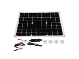 Kit De Painel Solar Monocristalino De 20 W E 18 V, Painel Solar Semiflexível Com Clipe De Bateria Olysi Shop