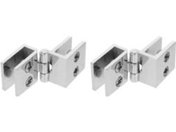 Conjunto De 2 Dobradiças Liga Zinco Para Armários Vidro, Alta Dureza,