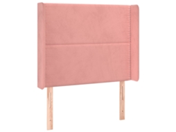 Headboard, Headboards Vidaxl Cor-de-rosa Veludo (83 X 16 X 118/128 Cm)