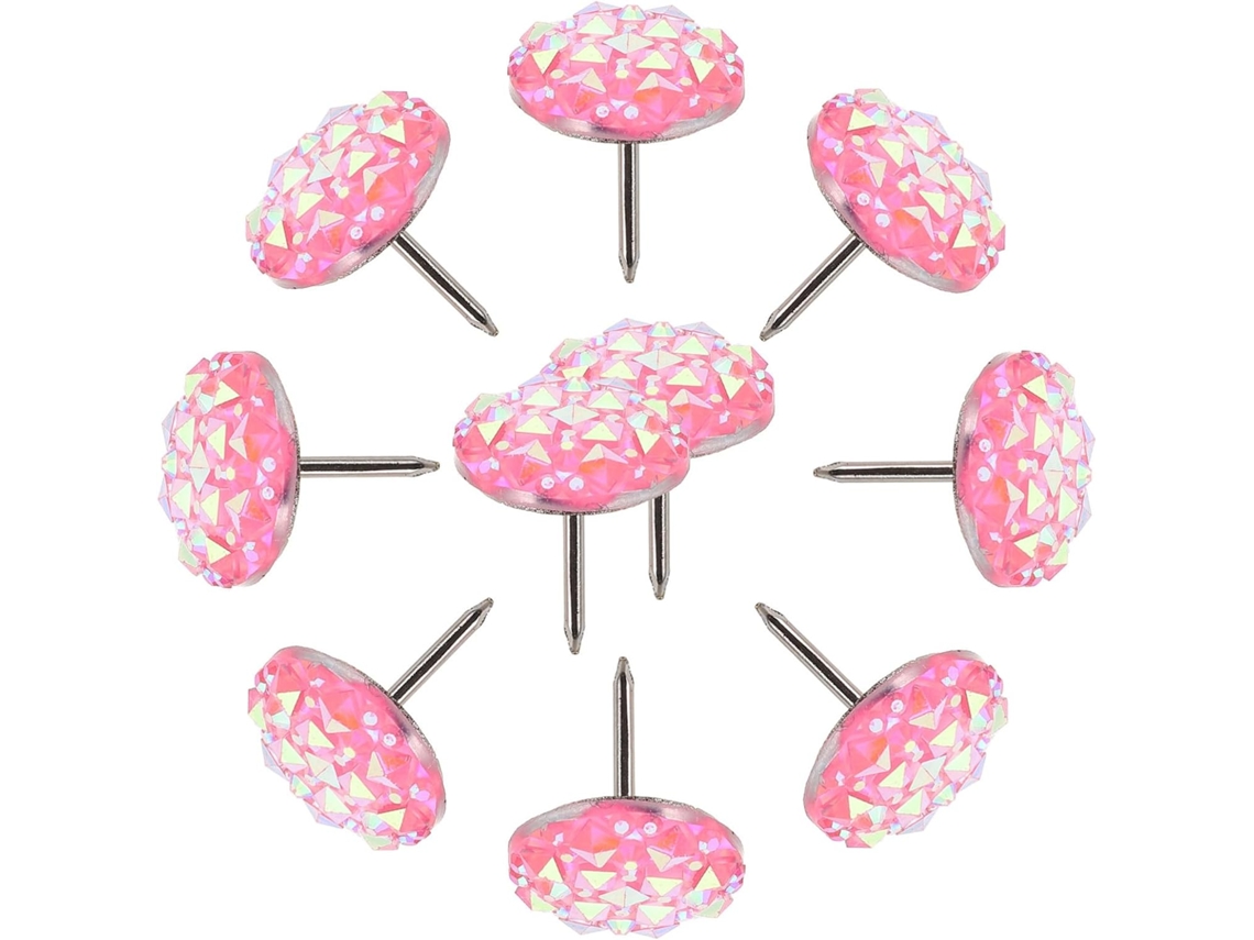 Shineofi Conjunto De 30-tachinhas Decorativas, Acessórios Versáteis Para Mesa, Rosas De Resina E Metal Com Design