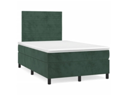 Box Spring Bed, Box Spring Beds Vidaxl Verde Veludo (120 X 200 Cm)