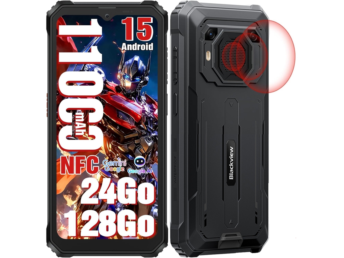 Smartphone BLACKVIEW BV6200 Plus  (6.56'' - 24 GB - 128 GB - Preto)
