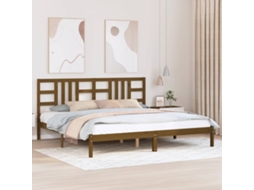 Vidaxl Estrutura De Cama 200x200 Cm Madeira Maciça Castanho Mel