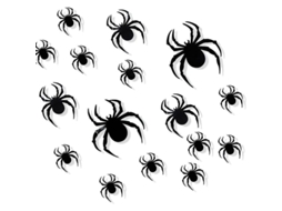 Decoración De Aranhas 3d De Halloween Linjou, 60 Peças De Adesivos Assustadores Para Janelas E Paredes
