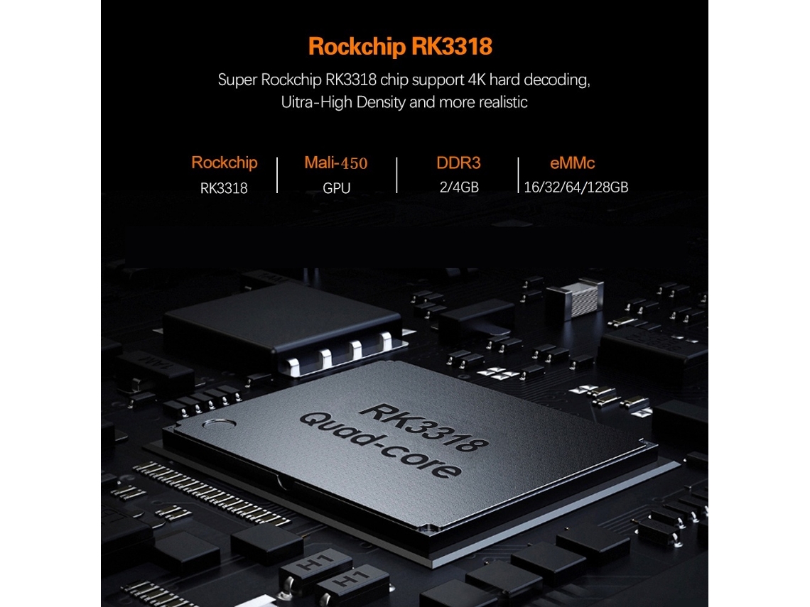 Caixa De Tv Inteligente Hk1 Rbox R1 Android 11.0 4k Uhd Rk3318 4gb/64gb Wifi Dual-band Controle Remoto