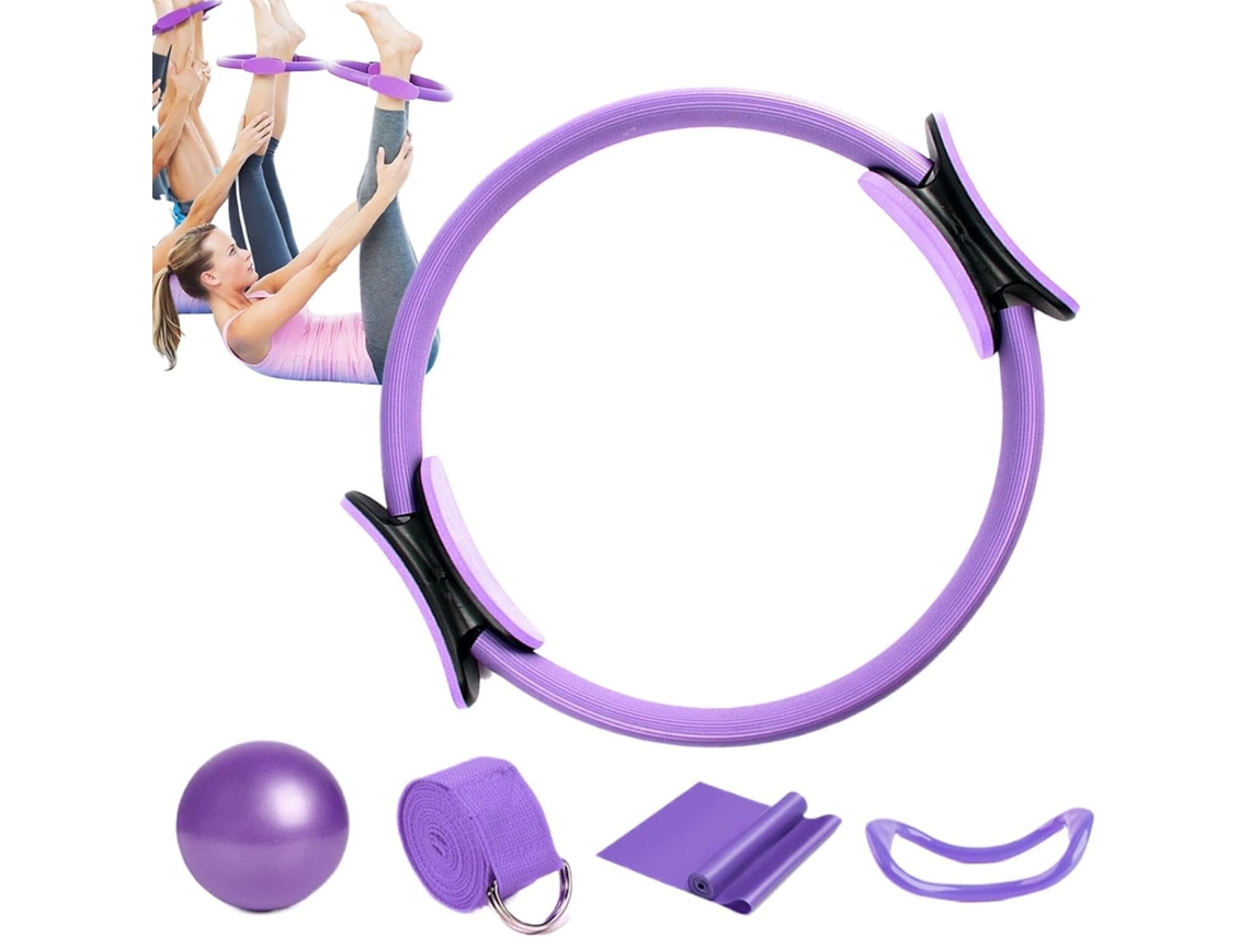 Conjunto De Anéis De Pilates – Conjunto De Ginástica E Bola Para Tonificação Corporal
