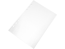 Pasta De Acrílico A5 Para Agenda, Transparente, Listrada, Com Capa Protetora Removível Para Agenda Escolar De 6 Furos