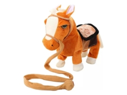 Lurelia Pônei Elétrico, Cavalo Simulado, 2024 Em Peluche Animal, 25x30cm, Macio Para Coleção
