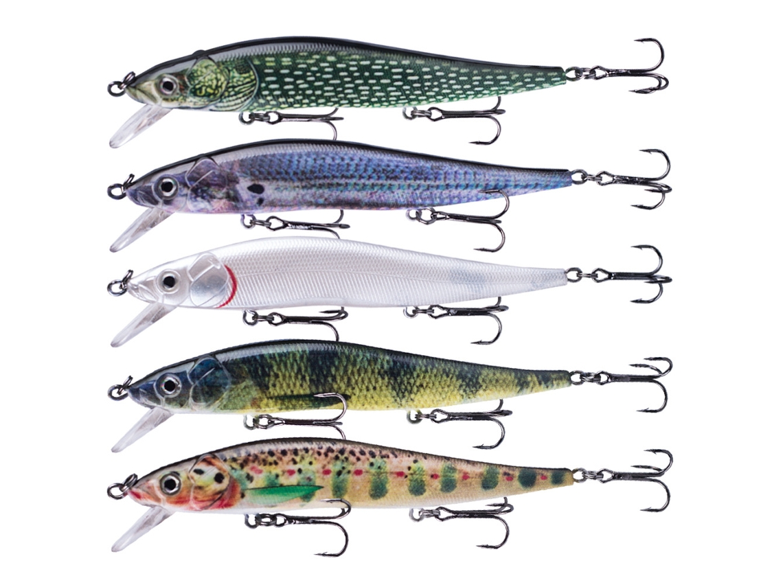 Isca Artificial Minnow Sinking para Pesca de Bass 12cm 13.3g