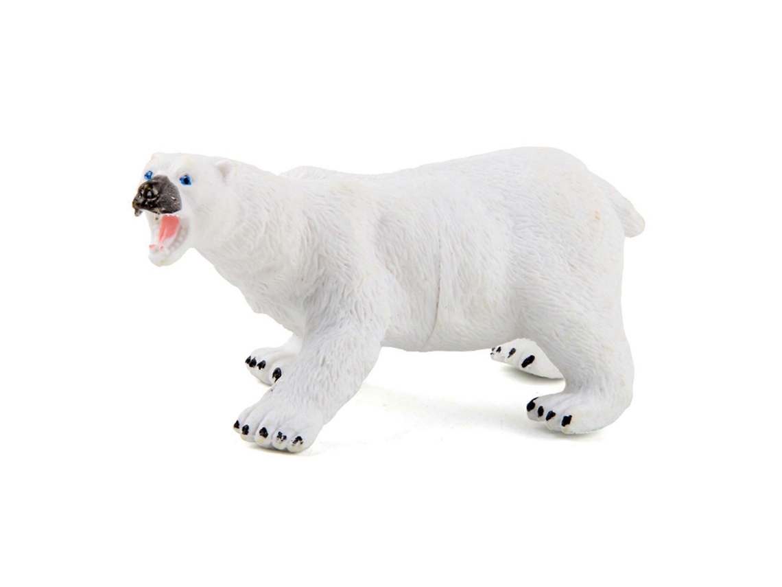 Brinquedos de modelo animal Educação pré-escolar Zebra/Urso polar/Elefante/Tigre/Leão/Rinoceronte Conjunto animais da floresta Decoração -SLOWMOOSE