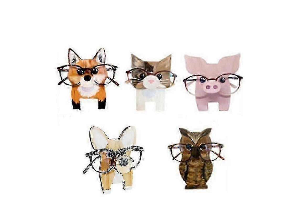 Suporte Para Óculos Em Madeira Com Cabeça De Animal Fofa Em 3d Presente De Natal Hengjian