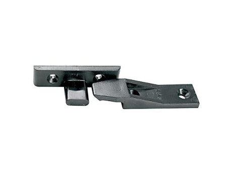 Herrajes keku su m+h para unión paneles plastico negro. para montaje suspendido.
