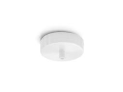 Rosácea De Teto Redonda De Metal Alice Ip20 Branca Para Luminárias Suspensas Base De Teto Moderna, Conexão Central, Fácil Instalação Gea Luce