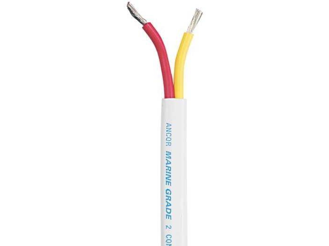Cabo ANCOR Safety Duplex Cabo 12 Awg/2x2 Flat Branco