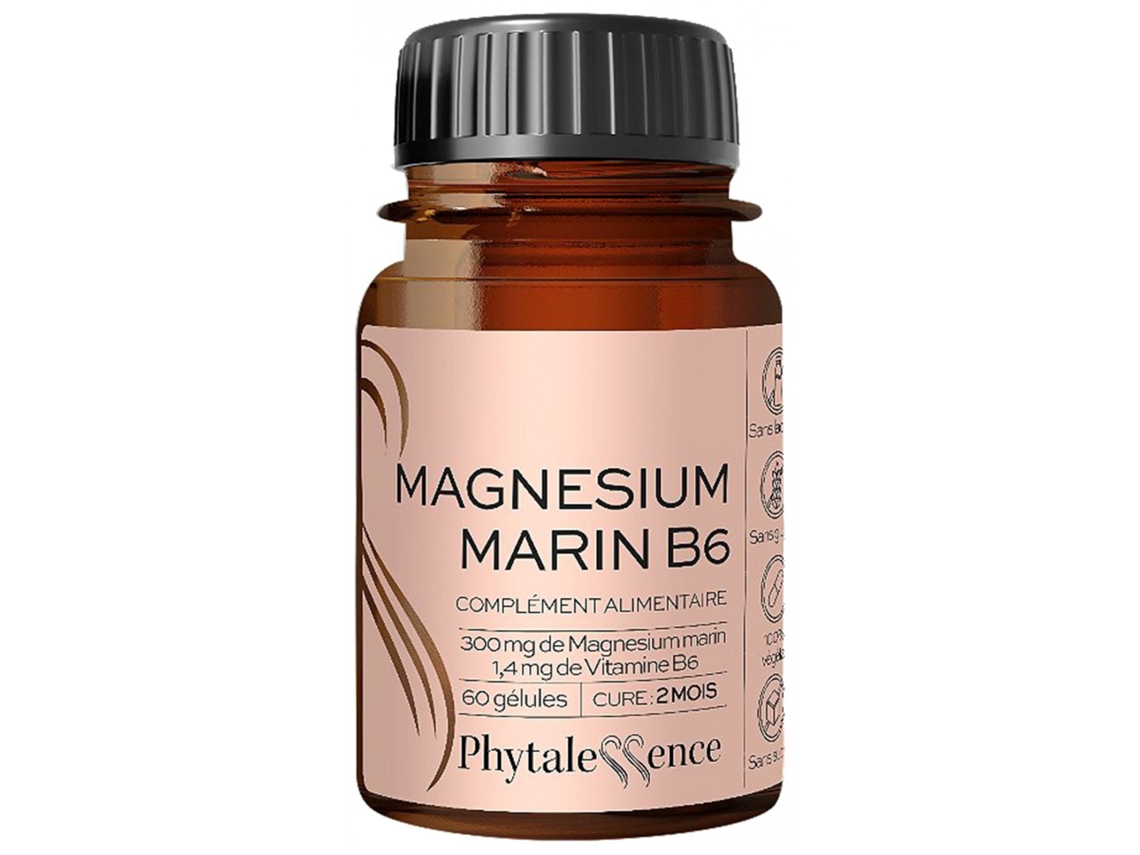Magnésio Marinho B6 60 Cápsulas PHYTALESSENCE