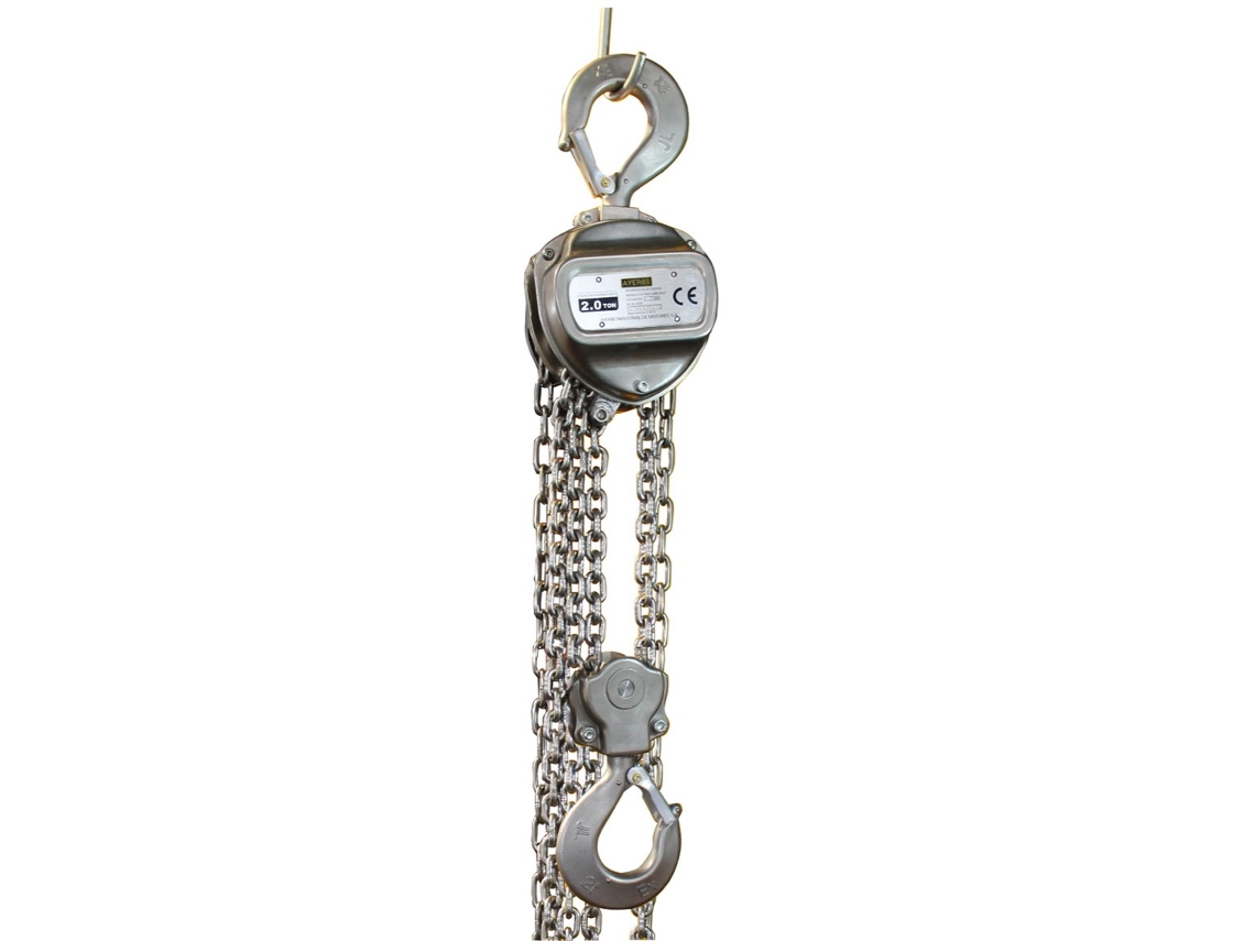 Talha de 3 toneladas Prof. Inox AYERBE