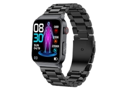 Smartwatch Bestvite com Bluetooth e rastreador de condicionamento físico, monitor de frequência cardíaca e oxigênio no sangue, à prova d'água