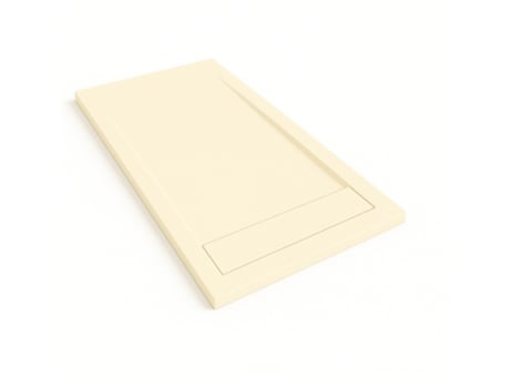 Base De Chuveiro Bidai Com Moldura 90x200 Cm Cor Creme Intenso Ral 1015 Grade Em Aço Ducha.es