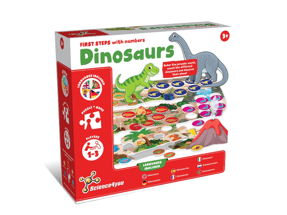 Dinossauros. Jogo educativo. Para todas as idades. 