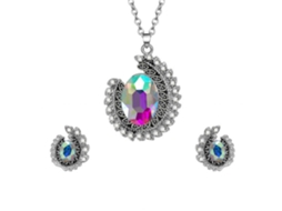 Jóias De Duas Peças Com Decoração De Strass Estilo Fashion