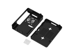 Capa Protetora Com Caixa De Enclosure E Furo Para Ventilador Para Raspberry Pi 3 Modelo B Preto