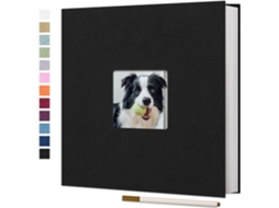 Álbum de Fotos Grande Autoadesivo para Fotos 4x6 e 8x10, Álbum de Recortes Faça Você Mesmo, 40 Páginas em Branco com Caneta Metálica BRILVIBERA