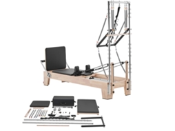 Máquina De Pilates Reformer Succebuy De Madeira Equipamento De Pilates 243x73x199 Cm
