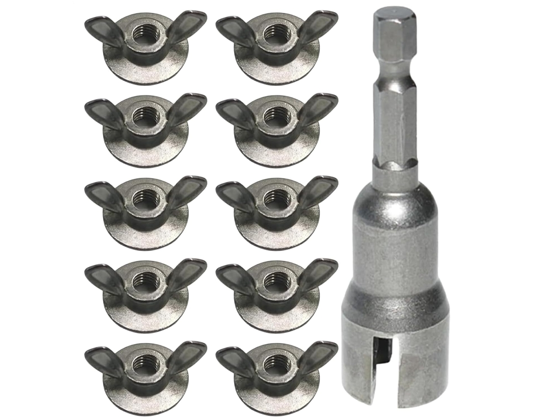 Porca Borboleta - Chave De Fenda Ergonômica De Aço Para Ferragens 6 Mm -
