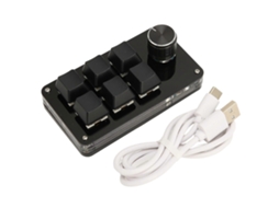 Teclado Numérico Yemma Mini De 6 Teclas Com Botão, Teclado Numérico Programável Usb Para Jogos, Escritório Ly Ebike