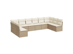Garden Sofa Set, Garden Sofa Sets Vidaxl Bege Rattan / Vime (n/a)