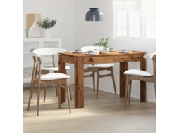 Vidaxl Mesa De Jantar 120x60x76 Cm Derivados De Madeira Madeira Velha