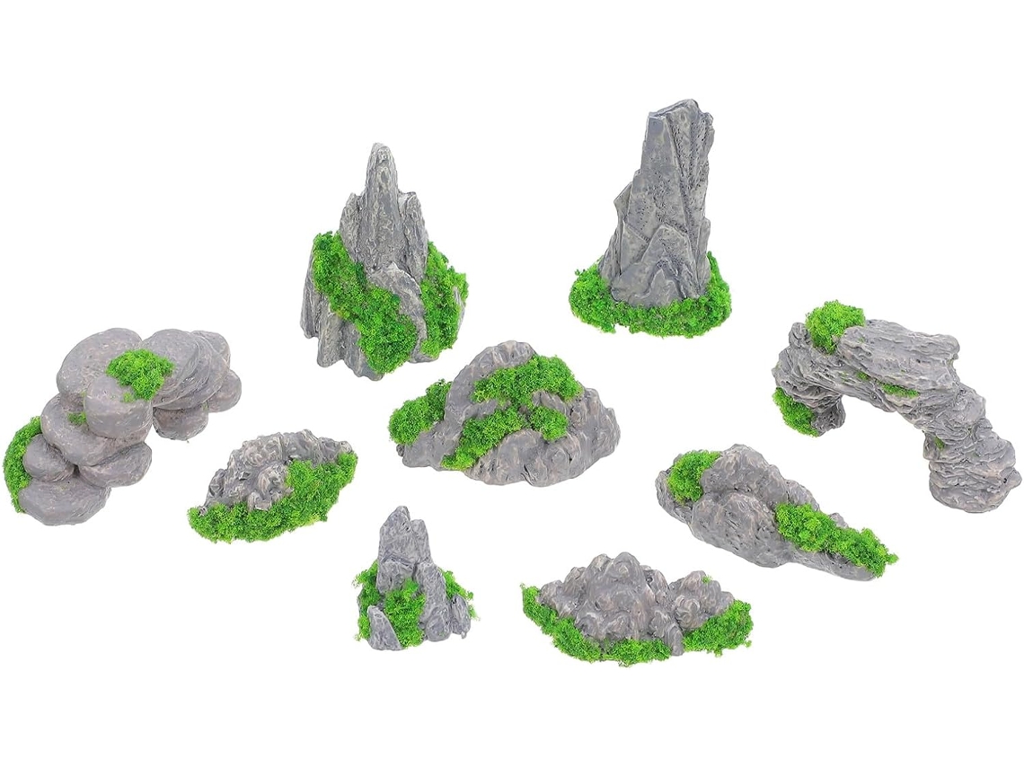 Kichouse Kit de Decoração Bonsai de 9 Peças em Resina, Criativo, Faça Você Mesmo, Divertido e Ao Desbotamento, para CHABERLU